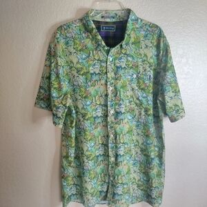 William Murray It's Like a Jungle Golf Stretch Polo Shirt Green sz Xl